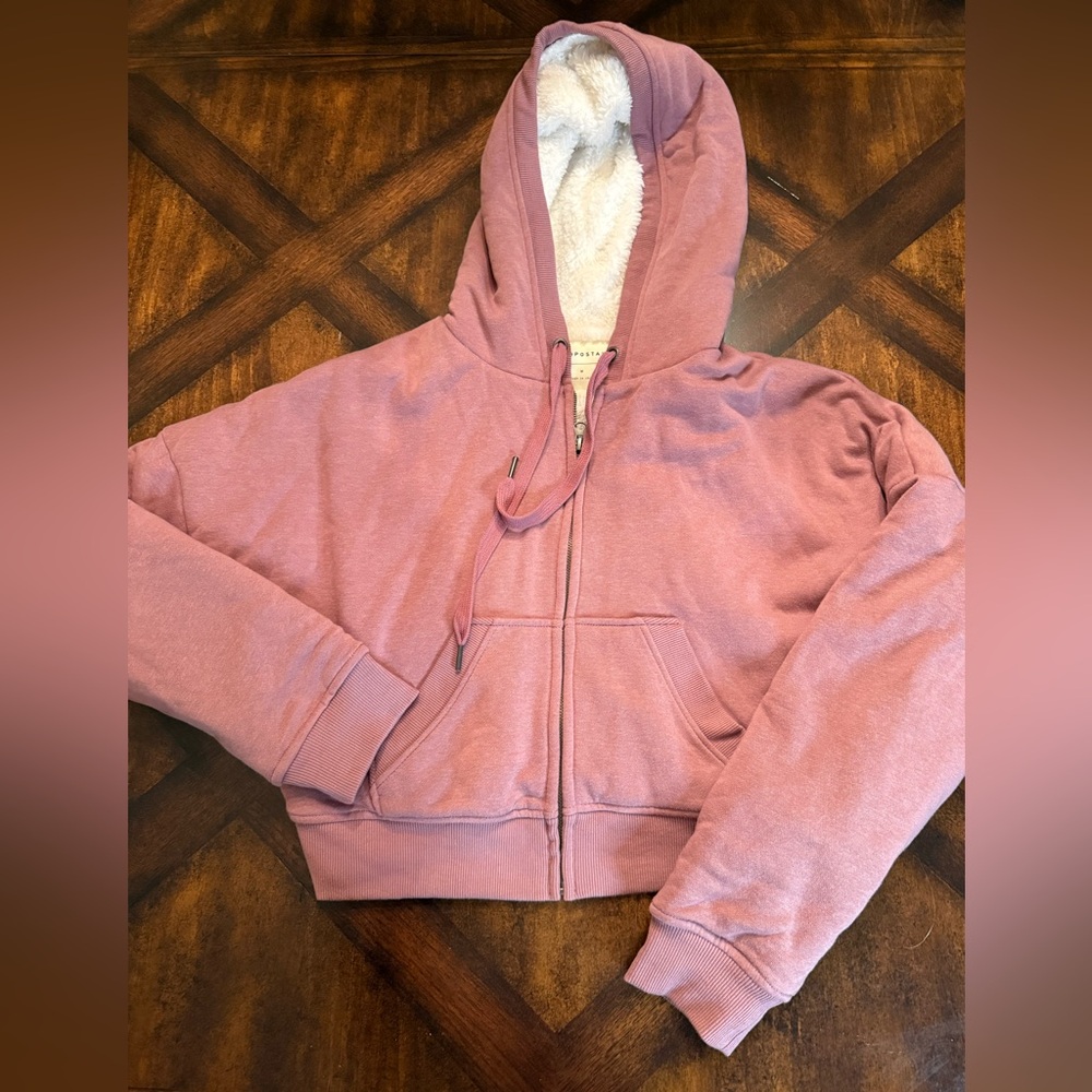 Aeropostale Mauve Fleece-Lined Hoodie NWOT